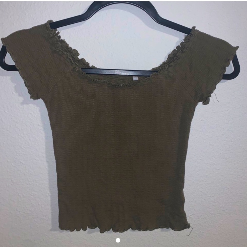 Olive green crop tank from pacsun!